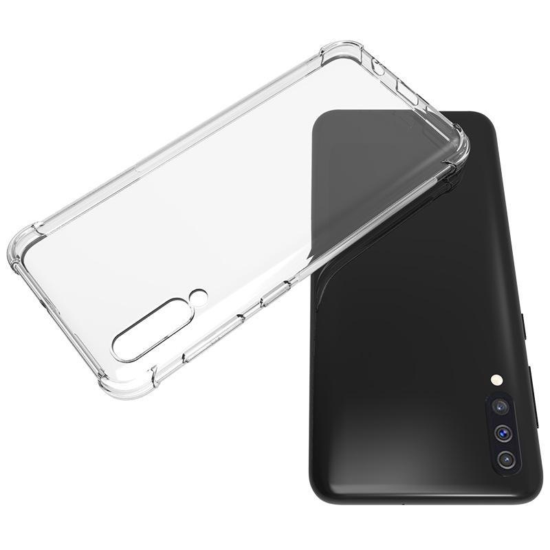 Plain For Samsung A50 Thick Shockproof Clear Silicone Phone Case for Samsung A50 Transparent Cover