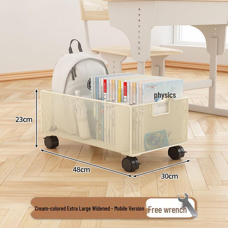 Flat Large Underbed Storage Box with Wheels - Drawer-Type Organizer for Clothes