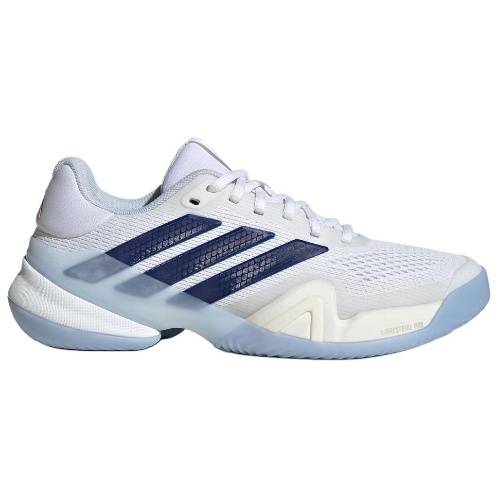 Adidas Barricade 14 Comfortable Fit Low Top Tennis Shoes Women sneaker White Blue JS4112