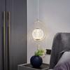 Nordic Lustre Copper Crystal Ball 2M Pendant Lights Modern LED Hanging Lamp For Living Bedroom Bedside Decor Chandelier Lighting