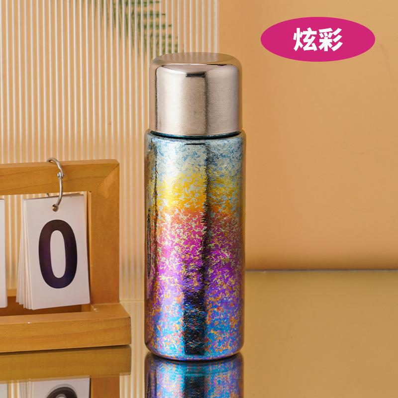 High value light luxury accompanying portable water cup vacuum tea separation thermos cup