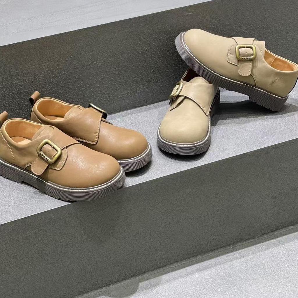 Women's platform new autumn lazy one-pedal bread shoes retro versatile muffin single shoes