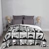Gojo Satoru Jujutsu Anime Kaisen Knitted Blankets Fuzzy Throw Blankets Bed Sofa Decoration Lightweight Bedspreads