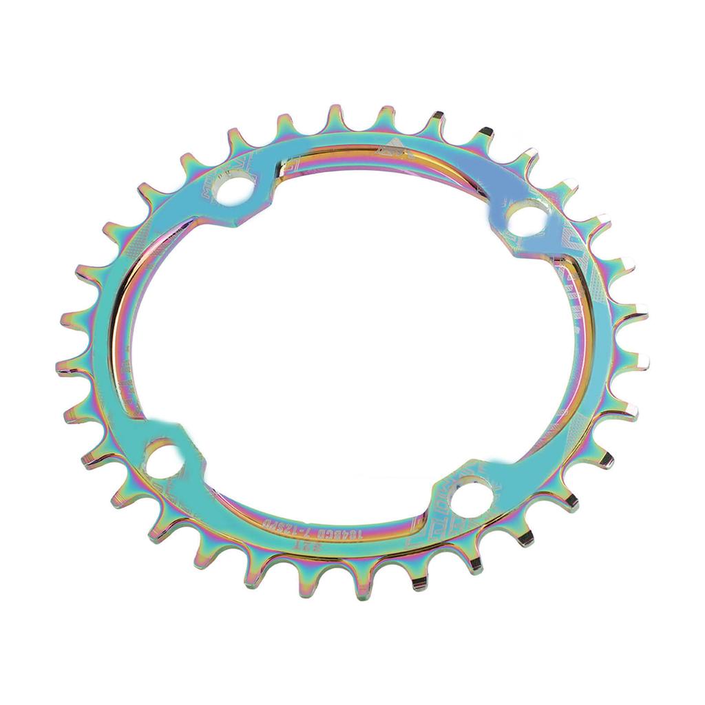 Mountain Bike Chainring Aluminium Alloy 32T Single Speed Oval Bike Positive Negative Tooth Disc Chain Wheel Chainring