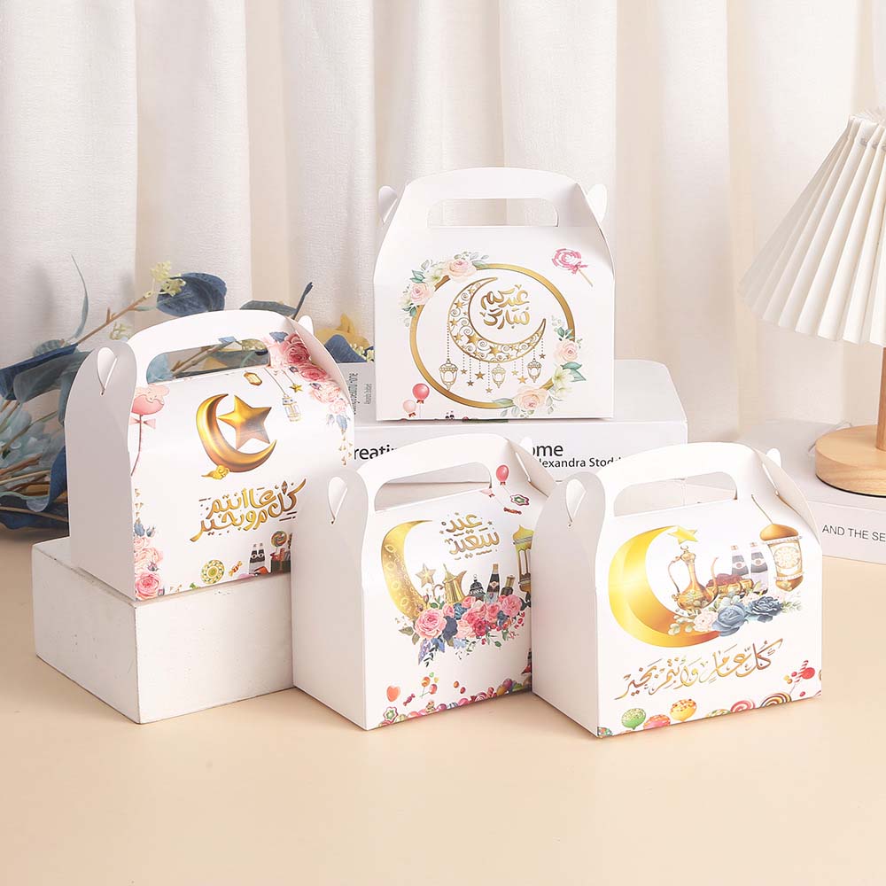 12 buc. Cutii cadou Eid Mubarak Cutie cu bomboane Mubarak Cutii Ramadan Eid Mubarak Pungi cadou Ramadan Cutii cadou cu dulciuri Pungi cadou Ramadan musulman islamic