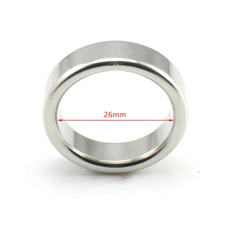 Penis bondage lock cock Ring Heavy Duty male metal Ball Scrotum Stretcher Delay ejaculation BDSM Sex Toy men