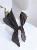 Literary And Elegant Yarn-Dyed Linen Plaid 70Cm Small Square Scarf, Neck Protection Japanese Simple And Versatile Small Scarf