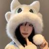 Cute Plush Hat Women's Autumn and Winter New Plush Thickened Warm Cycling Ear Protection Women's Hat