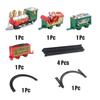 ABS Electric Train Set Battery Powered Electric Rail Cart New Railway Car Toy  Xmas Gifts