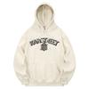Khc0174 Lettering Old Khan Fleece-Lined Hoodie Cream