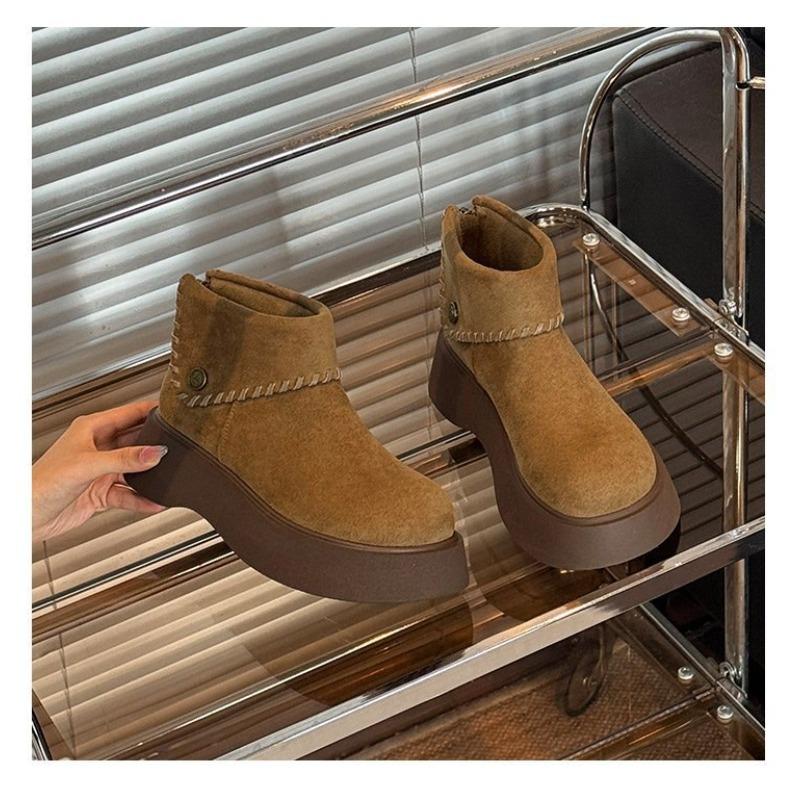 Muffin Platform Short Boots Women's New Boots Lightweight and Comfortable Martin Boots Women