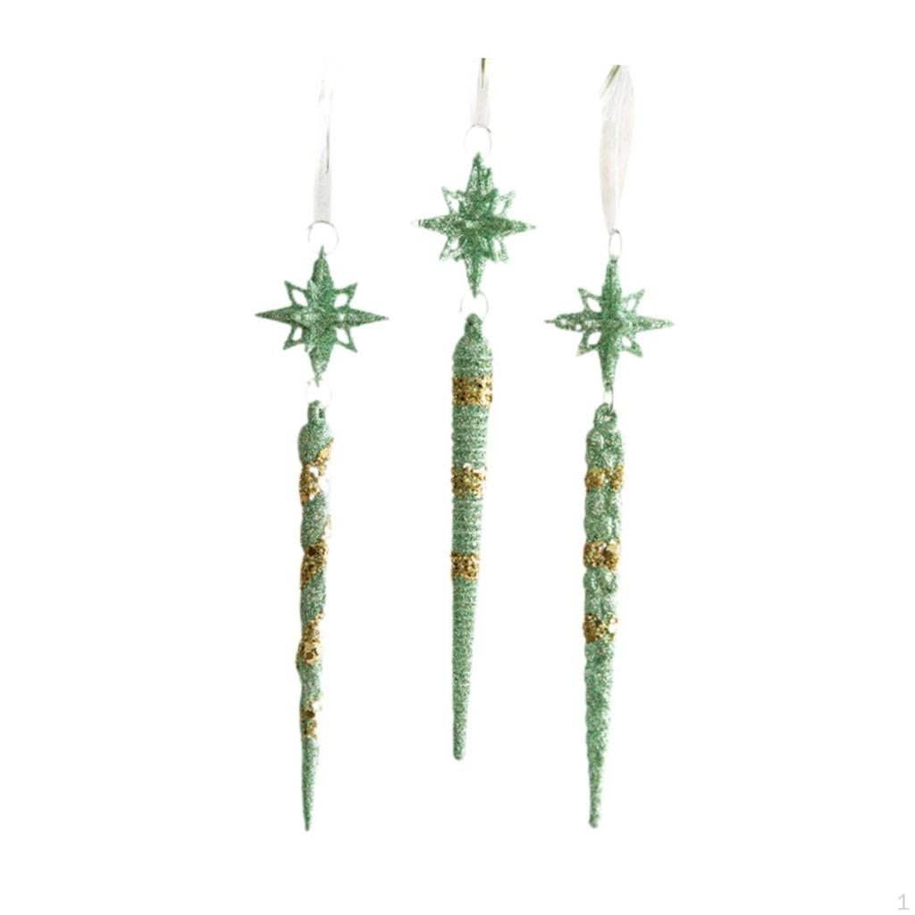 Christmas Tree Hanging Decoration Ornament Year Window Photo Prop Sequin Embellishment