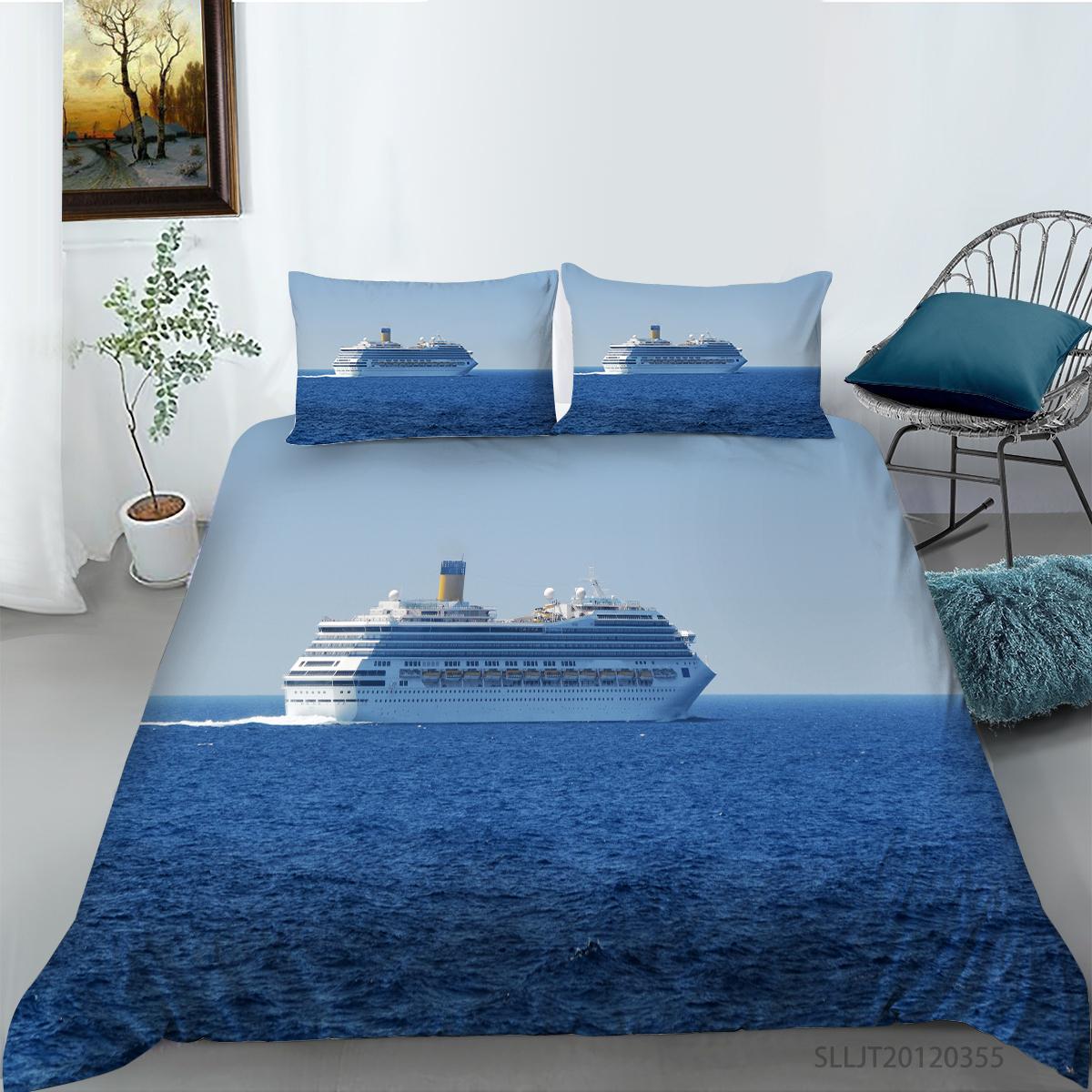 

Новые модные комплекты пододеяльников, грузовики, двойные размеры, постельные принадлежности, лодки, подростковые дети, взрослые, высококачественный домашний текстиль, мягкие чехлы для постельного белья EU Single 135x200cm