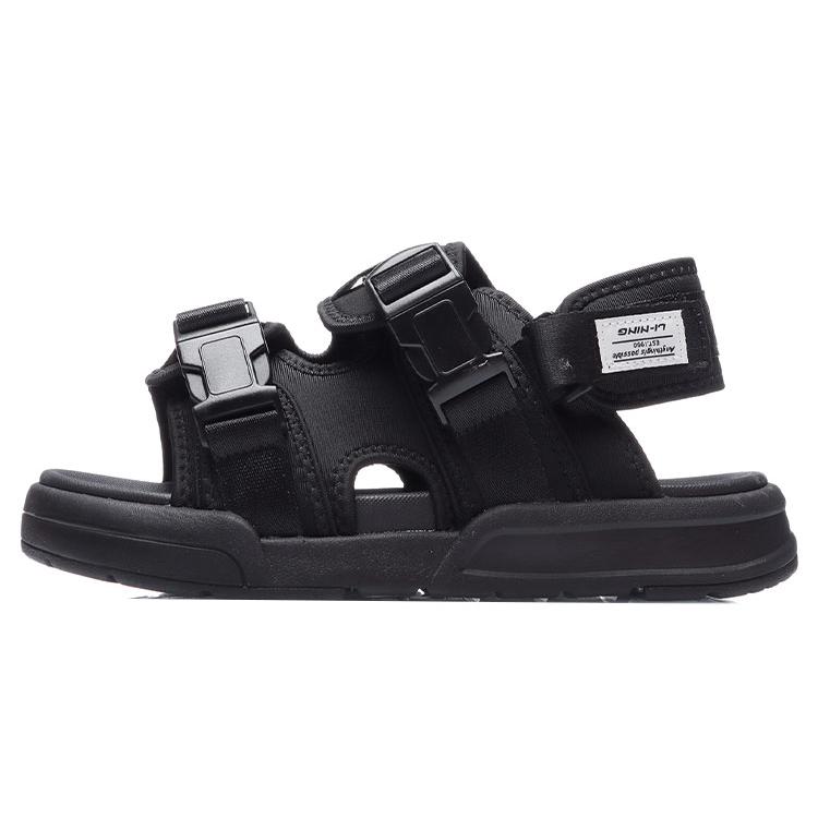 New LiNing Coca Beach Sandals Men's Black AGLR019-1
