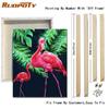RUOPOTY Acrylic Painting By Numbers Flamingo Animals Paint On Canvas Coloring By Numbers Gift Home Decor Wall Room