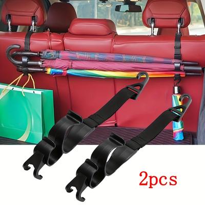 Universele Achterbank Haak Organizer voor Auto's voor Paraplu's en Tassen, Verstelbare Plastic Stoelrug Opberg Hanger
