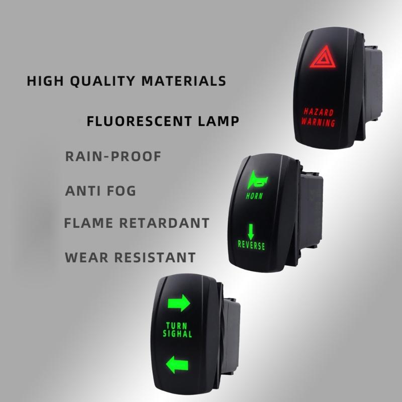 Turn Signal Kit with Horn Reverse Hazard Light Her RelayFuse Wire Suitable for UTV ATV SXS Waterproof