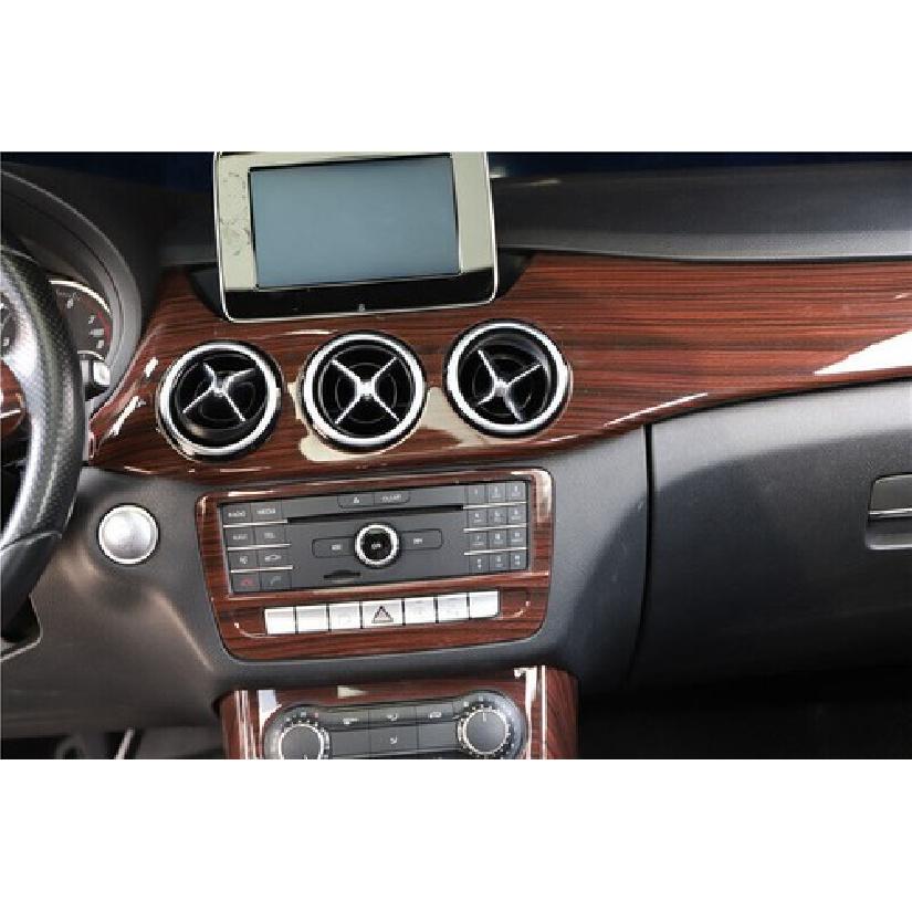 12~ Peach Wood Middle Console AC Button For Mercedes Benz B~Class Cover Trim
