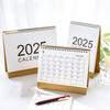 Kalendarz roczny 2025 Kalendarz prosty kalendarz biurkowy Roczny planer Kalendarz stojący Mały kalendarz biurkowy do szkoły