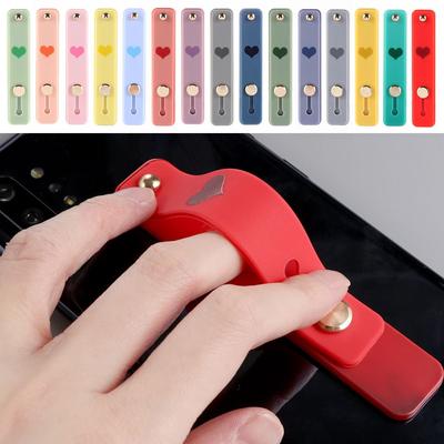 Universelles Handband Silikon Handyhalter Push-Pull Fingerring Griff Ständer