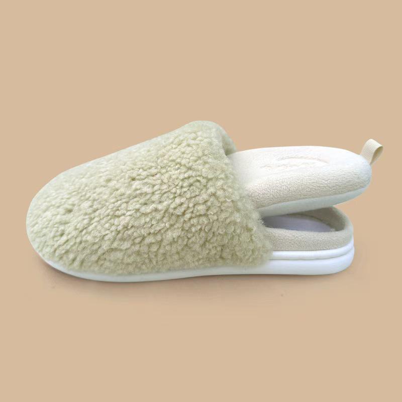 Detachable Winter Indoor Non-Slip Furry Velvet Waterproof Slippers for Couples