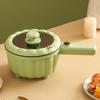 2.0L Electric Cooking Multifunctional 600W Portable Long Handle Hot Pot Noodle Cooker for Dormitory Travel Home