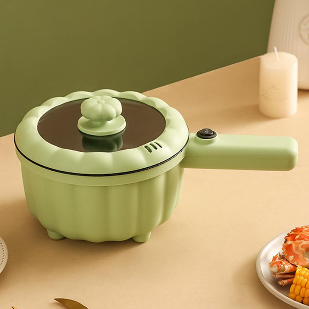 2.0L Electric Cooking Multifunctional 600W Portable Long Handle Hot Pot Noodle Cooker for Dormitory Travel Home