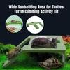 Yousheng Turtle Basking Platform Non-Slip Texture Easy Install Plastic Turtle Terrace Ramp Floating Island Wide Sunbathing Area with Suction Cup for