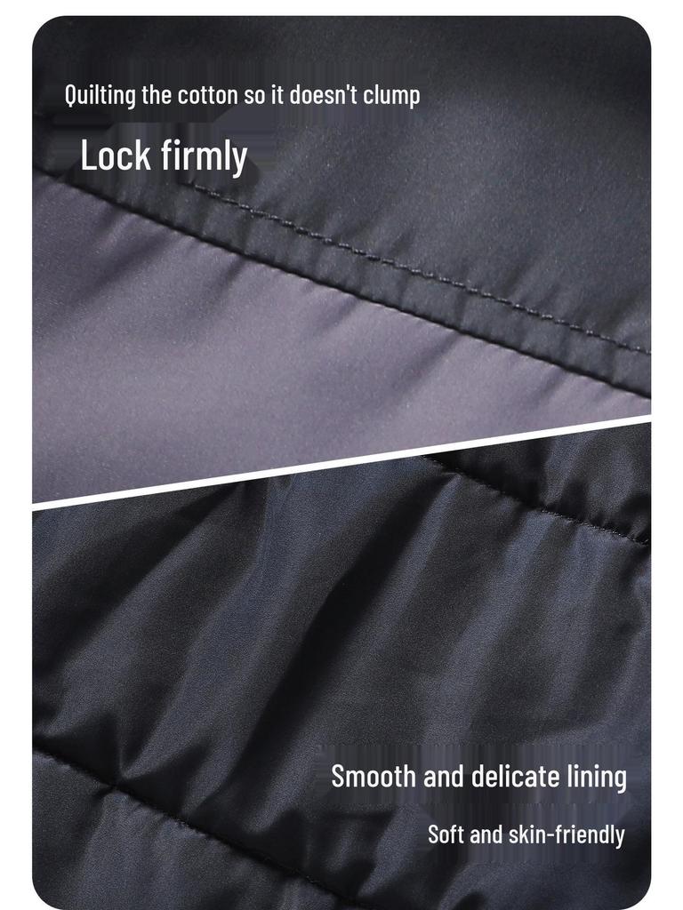 European Boys' Contrast Color Waterproof Thick Winter Jacket 2025 - New Baby & Toddler Cotton Outerwear