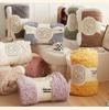 Verdickte Taft & Lamm-Korallenfleece-Decke für Sofa/Büro/Bett