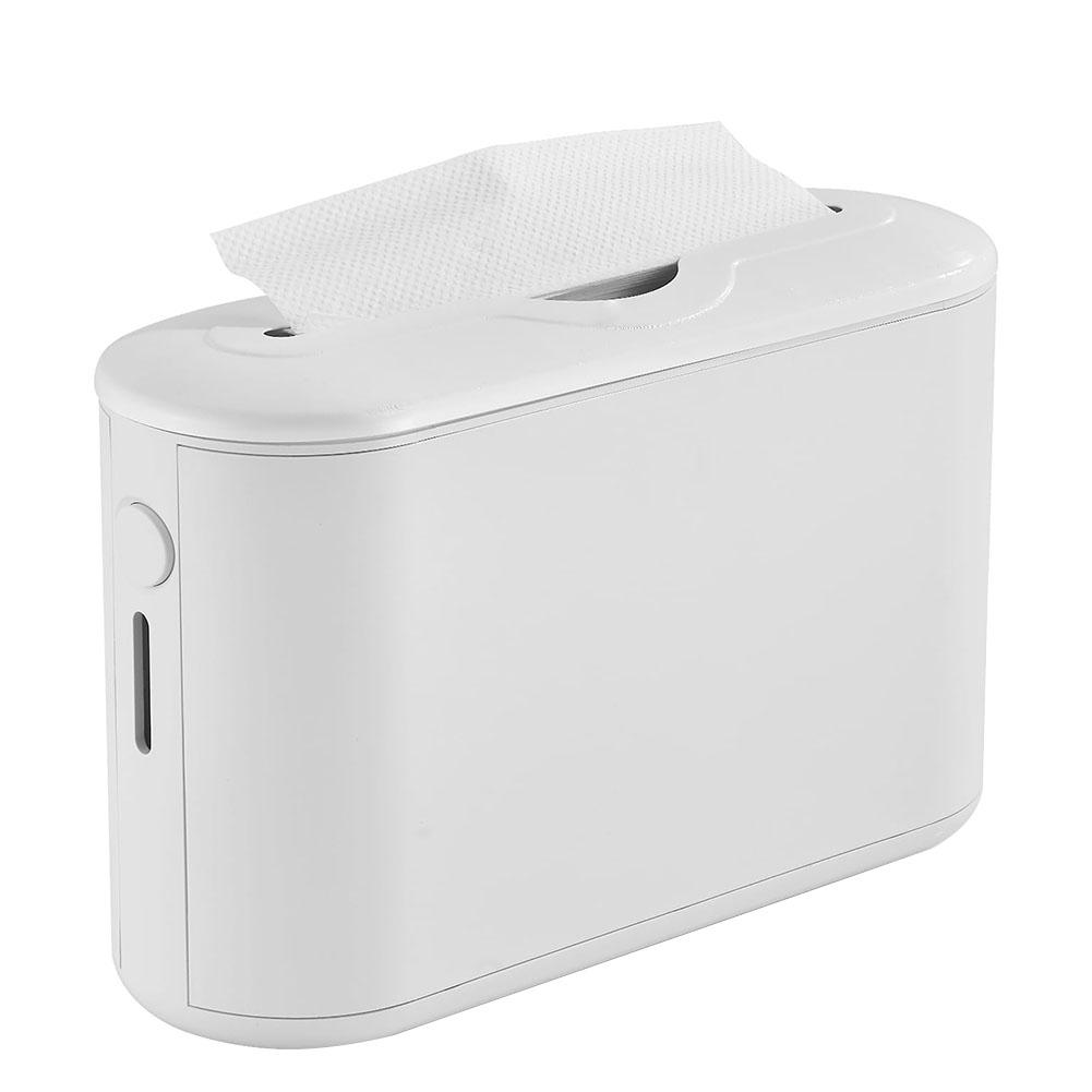 

Диспенсер для бумажных полотенец на столешнице, многократный держатель для бумажных полотенец, нескользящий держатель для салфеток для лица, органайзер для салфеток для туалета в спальне белый