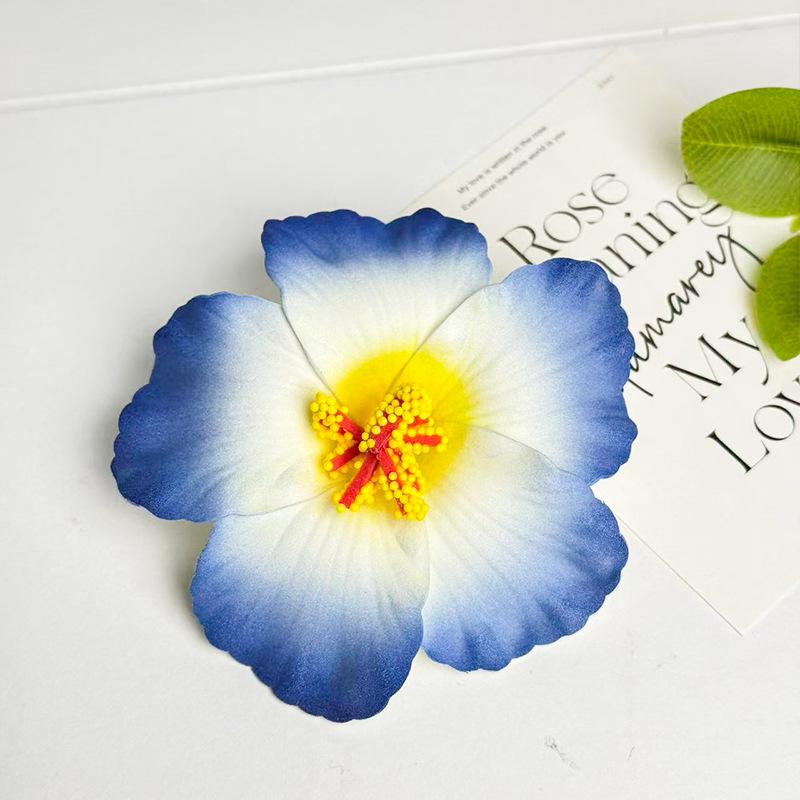 Seaside Vacation Style Dyed Colorful Fusang Flower Hair Clip Female Atmosphere Travel Photography Props Accessories