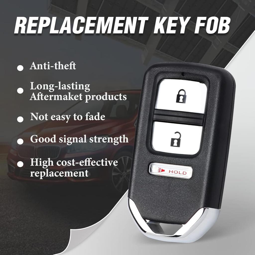 Car Smart Key Fob Keyless Entry Remote Key for Honda Crosstour 2013 2014 2015(FCC ID:ACJ932HK1210A P/N:72147-TP6-A51/A61/A71) 3 Buttons