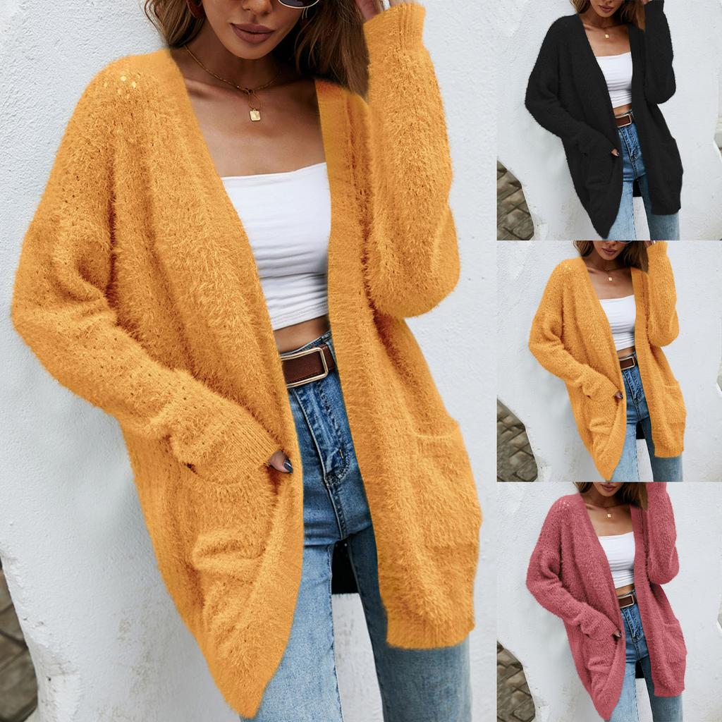 open fleece cardigan