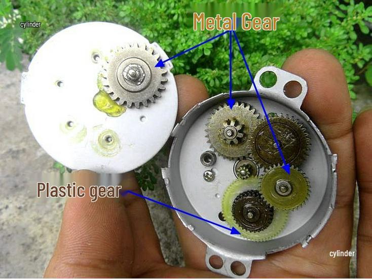 Miniature 530 DC Geared Motor, High Torque, Low Speed, Metal Gears, 6V-12V