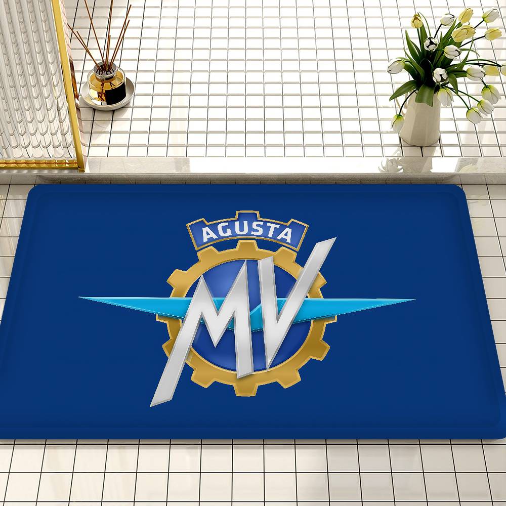 M MV A Agusta Door Mat Washable Non Slip Living Room Sofa Chairs Area Mat Kitchen Doormat Area Rug