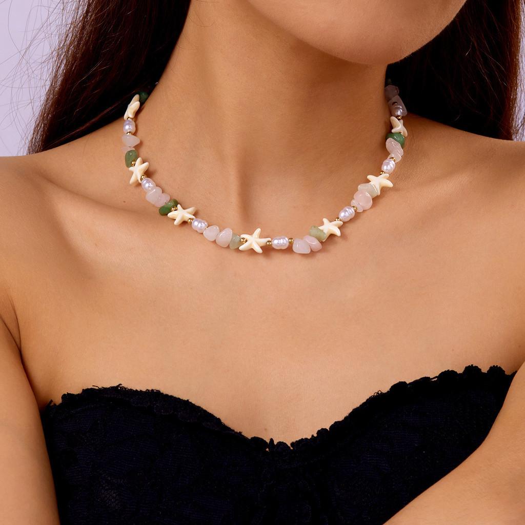 

Women Fashion Jewelry With Gemstone And Geometric Design For Vacation зелений