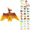 Mini Dinosaur Soft Rubber Model Desktop Ornament Kid Toy Set For Childrens Gift