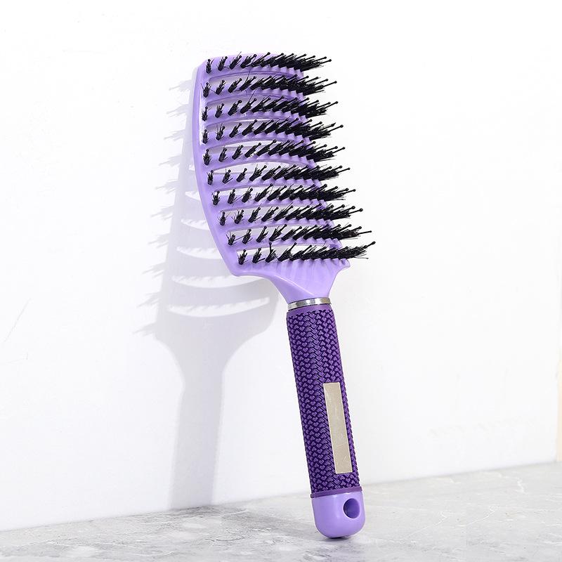 Arc-Shaped Fluffy Massage Comb for Curly & Straight Hair Styling
