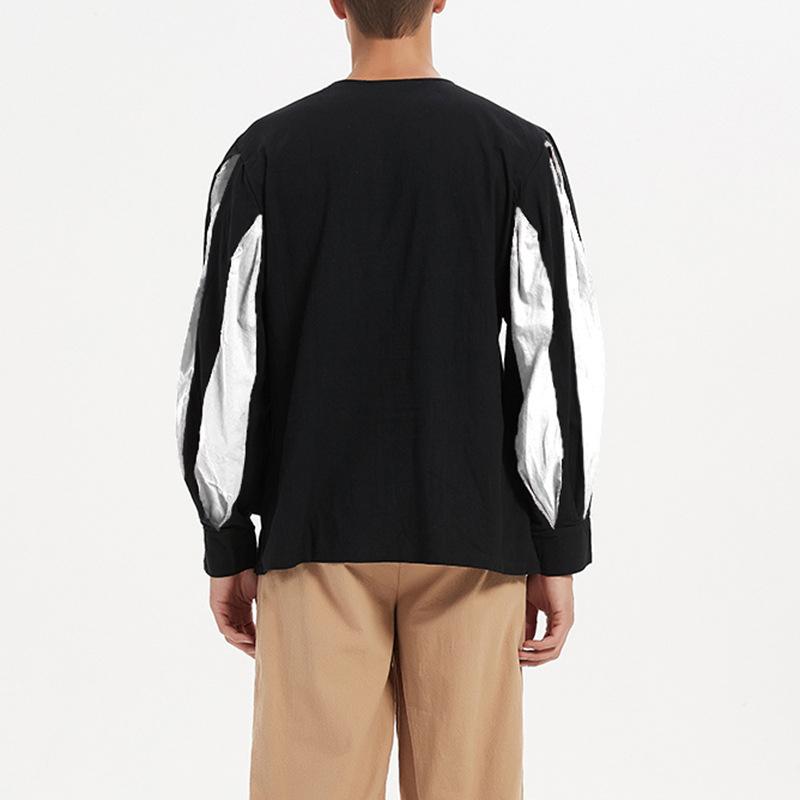 Cămașă cavaler de vară, vintage, cu mâneci lungi, cu șireturi, cămașă de rochie de performanță dramă medievală