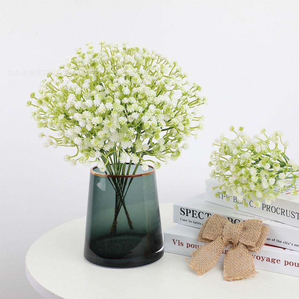 30Pcs Real Touch Artificial Baby Breath Flowers 29cm Length DIY Floral Fake Gypsophila Bouquet Waterproof Realistic