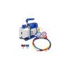 Vacuum Pump with Gauges AC Refrigerant HVAC Refrigeration Vacuum Packing Air Condition Automobile Maintenance 1.8-4.8CFM