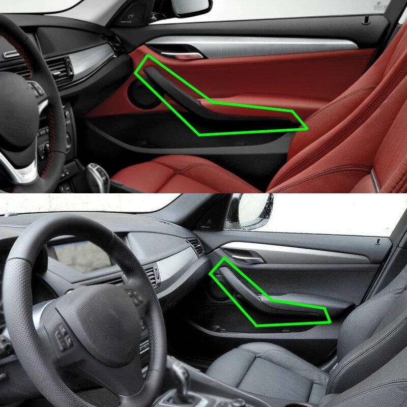 1 par de embellecedores de cubierta de Panel de tirador de manija de puerta Interior de coche negro para BMW X1 E84 2009 2010-2015 piezas de accesorios interiores 51412991775