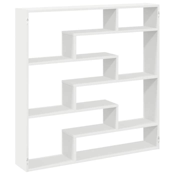 VidaXL Étagère cube murale 7 compartiments blanc bois d'ingénierie 860022