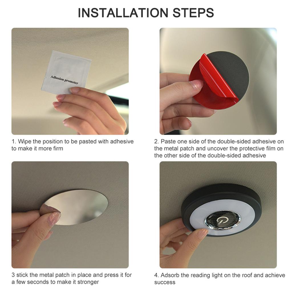 LED Car Interior Reading Light Automatic USB Charging Roof Magnet Car Sunlight   Vehicle Interior Roof Light