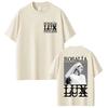 KOSZULKA ROSALIA LUX tour 2026 ROSAIA Taka Sama Jak Na Oficjalnej Stronie Wysokiej Jakości Koszulka Bawełniana Oversize Harajuku Okrągły Dekolt TEES