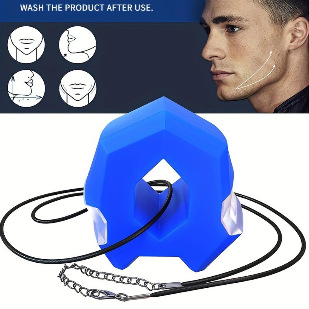 

1шт силіконовий тренажер для зміцнення щелепи та м’язів шиї чорний