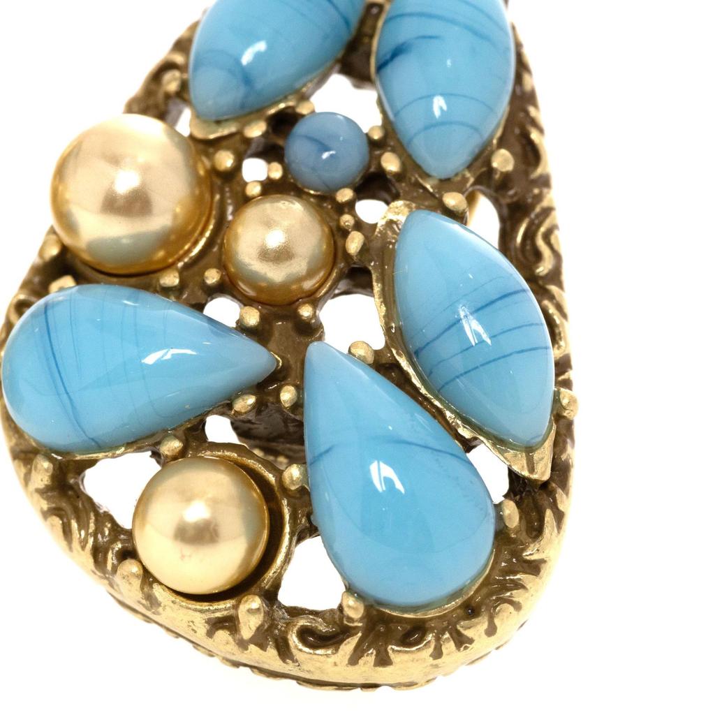 Qingdao Silver Needle, E-Commerce Retro Denim Style Turquoise Decorative Geometric Shape Earrings
