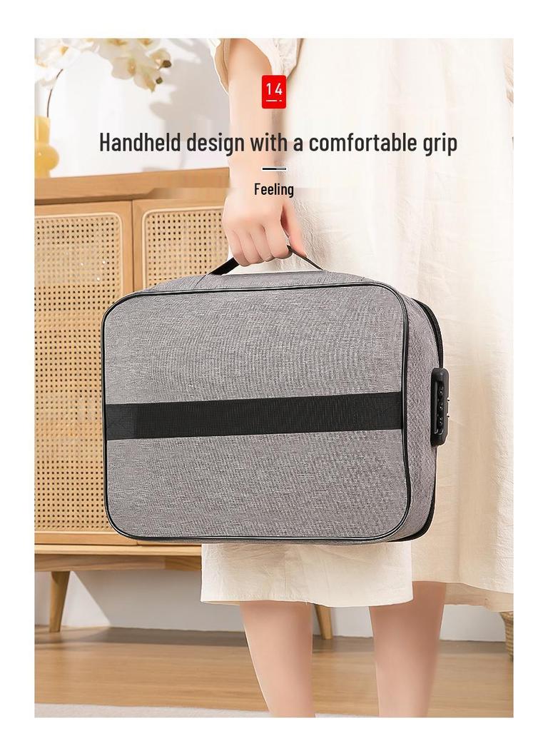 Large Capacity Passport & Document Storage Box - Family Organizer with ID, Certificate, and Card Holder