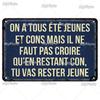 Vintage Metal Sign with Famous French Proverbs Iron Plate Retro Home Decor Gift